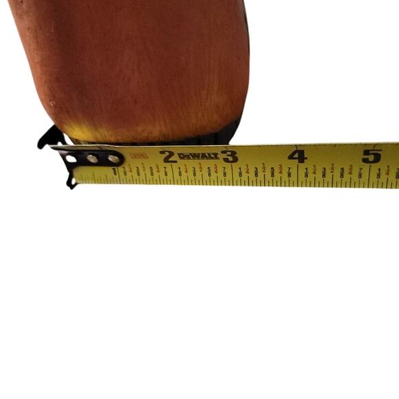 Vintage Hand Carved Wood Figure Man Turban Seated Pose Folk Art - Picture 8 of 8